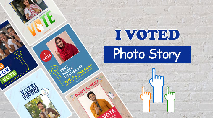 I Voted Photo Story With Your Photo