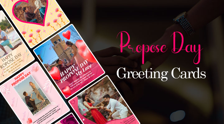 Create Happy Propose Day Greeting Card With Customized Name & Photo