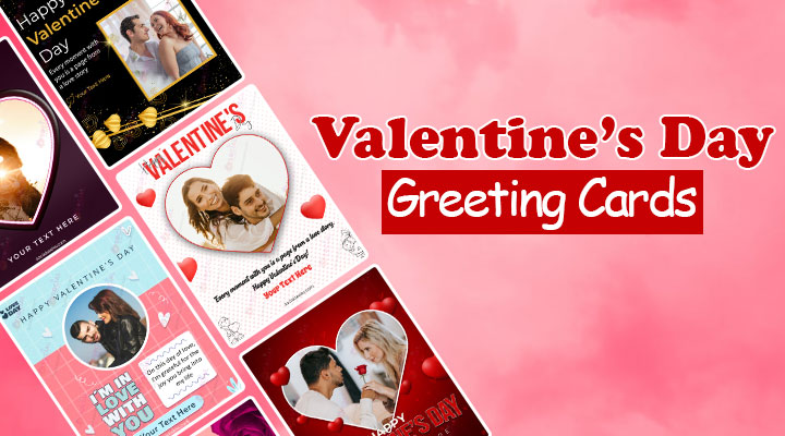Happy Valentine's Day Photo With Name Greeting Picture Creator Online