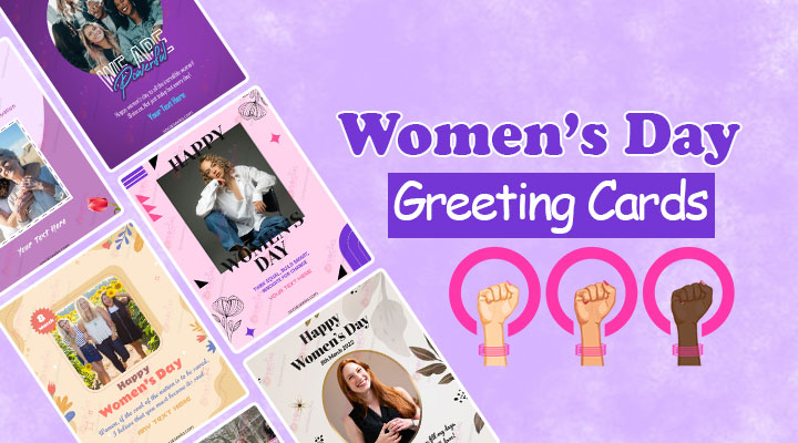Create Customized Women's Day Wishes Greeting Cards With Your Photo & Name