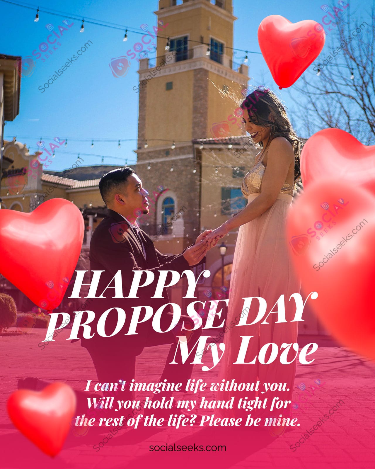 Happy Propose Day Photo Frame With Unique Note
