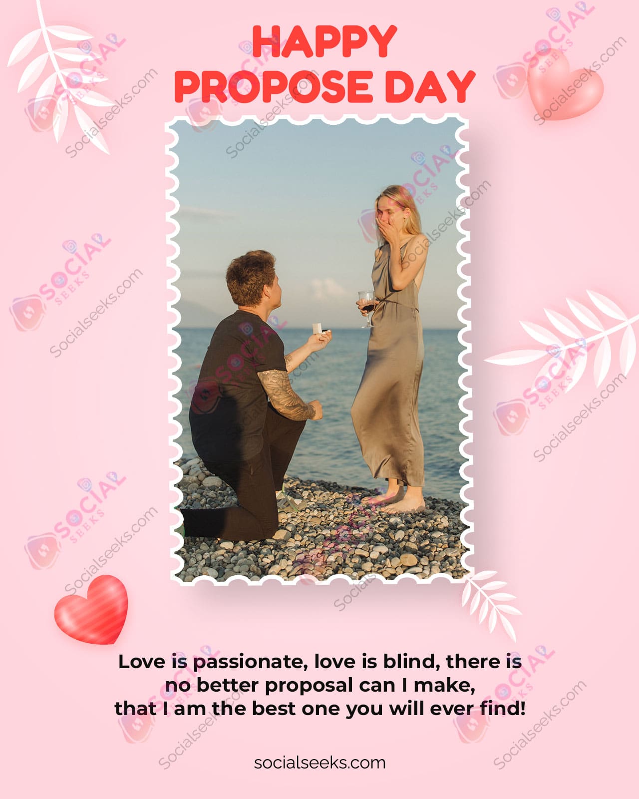 Propose Day Wishes Card Photo Frame With Name Edit