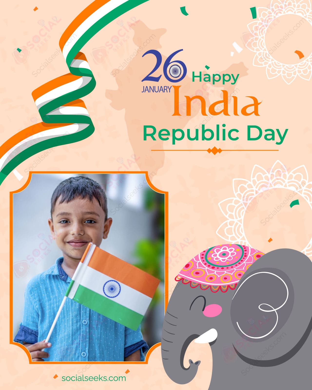 Republic Day Photo With Name Online