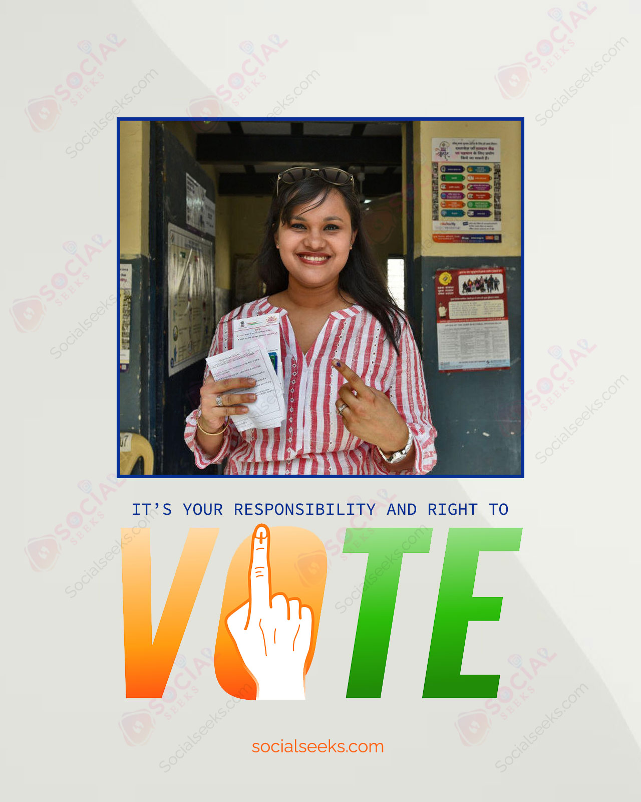 Vote Is Your Responsibility And Rights Photo Frame