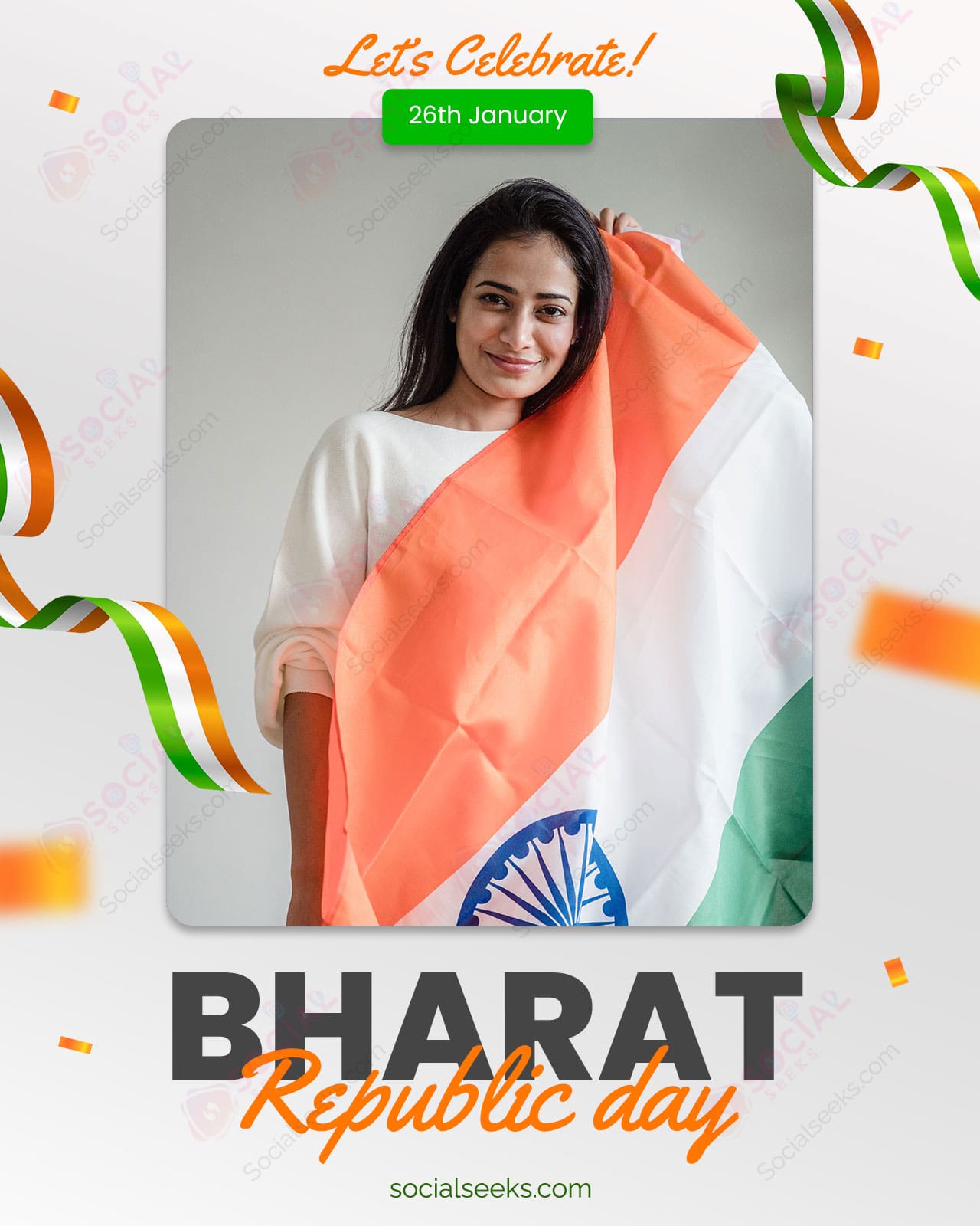 Personalized BHARAT Republic Day Photo Frame