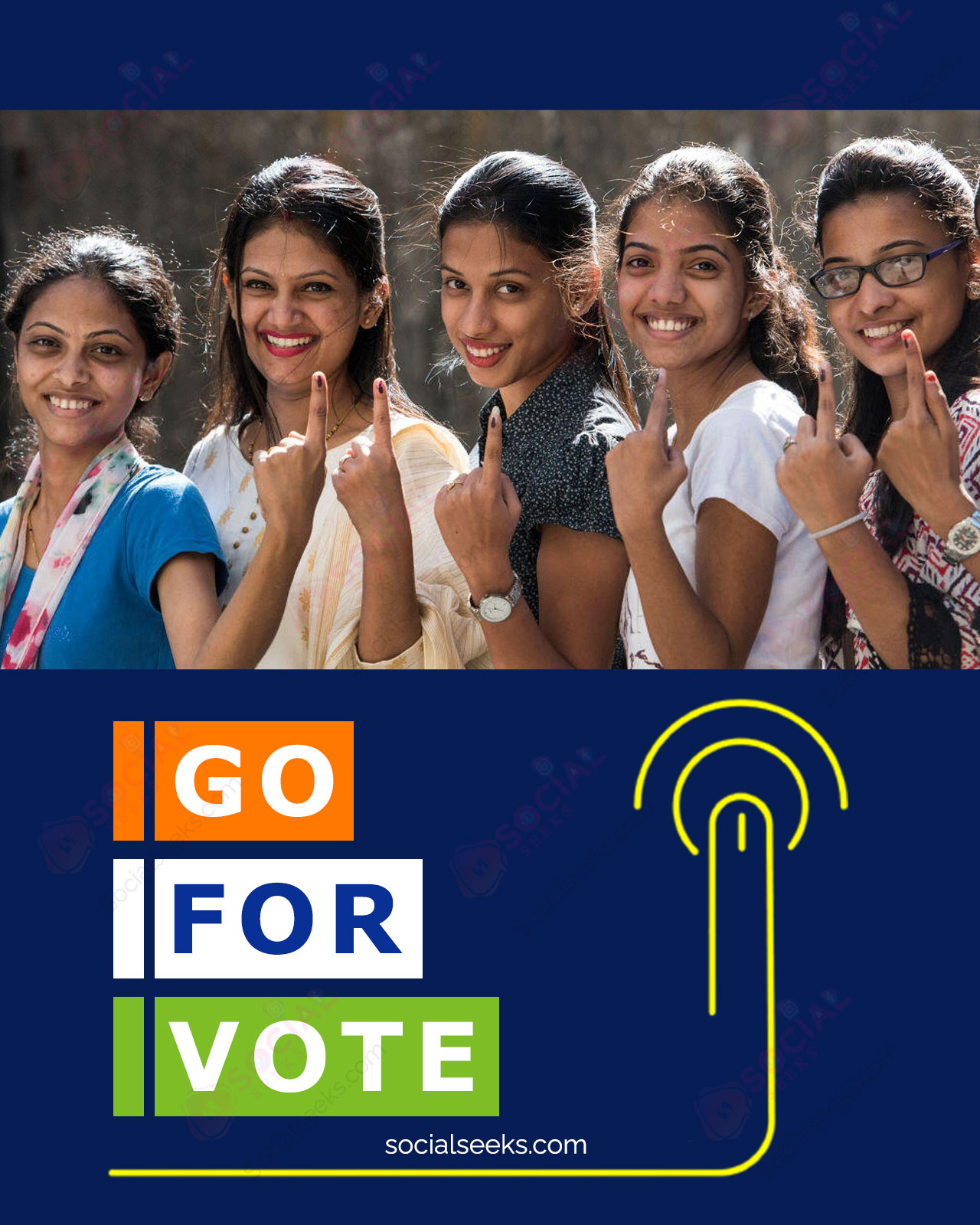 Go For Vote Voting Campaign Photo Frame
