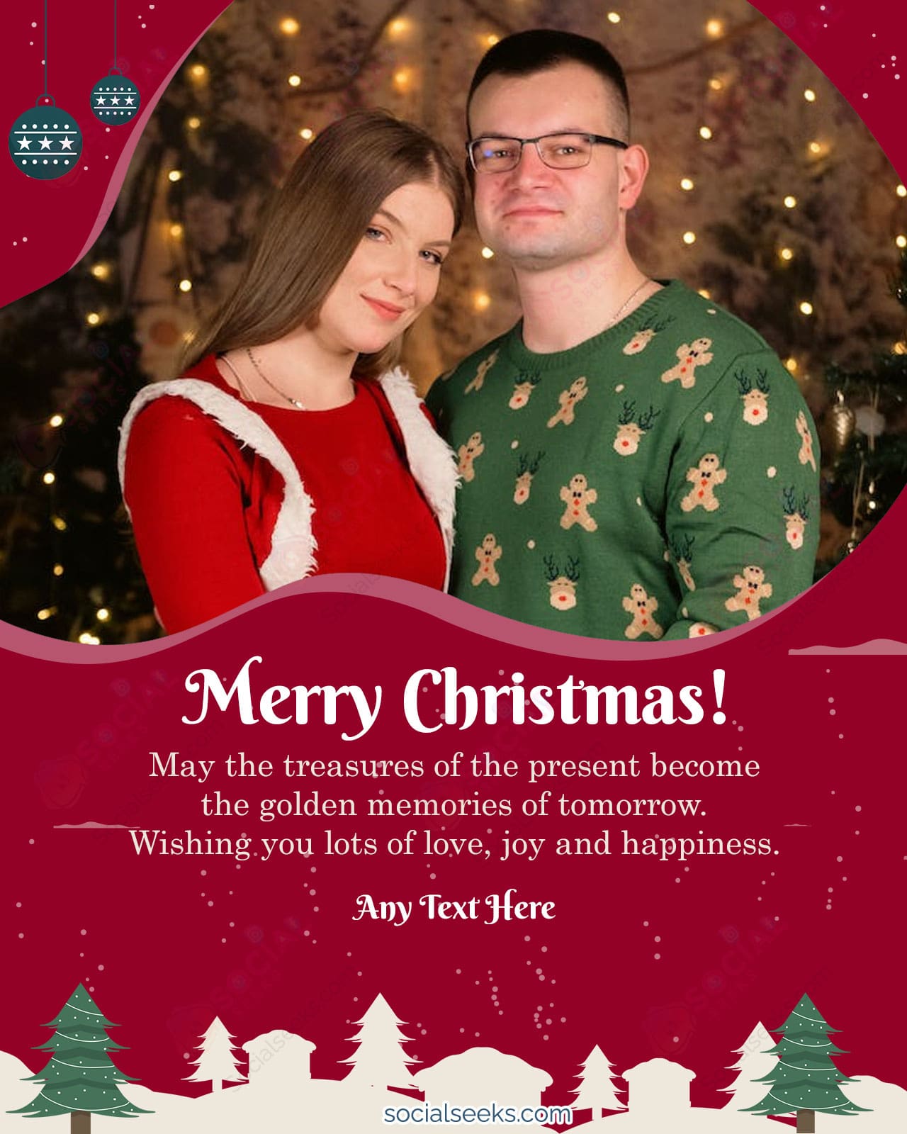 Customized Christmas Greetings Pictures With Message