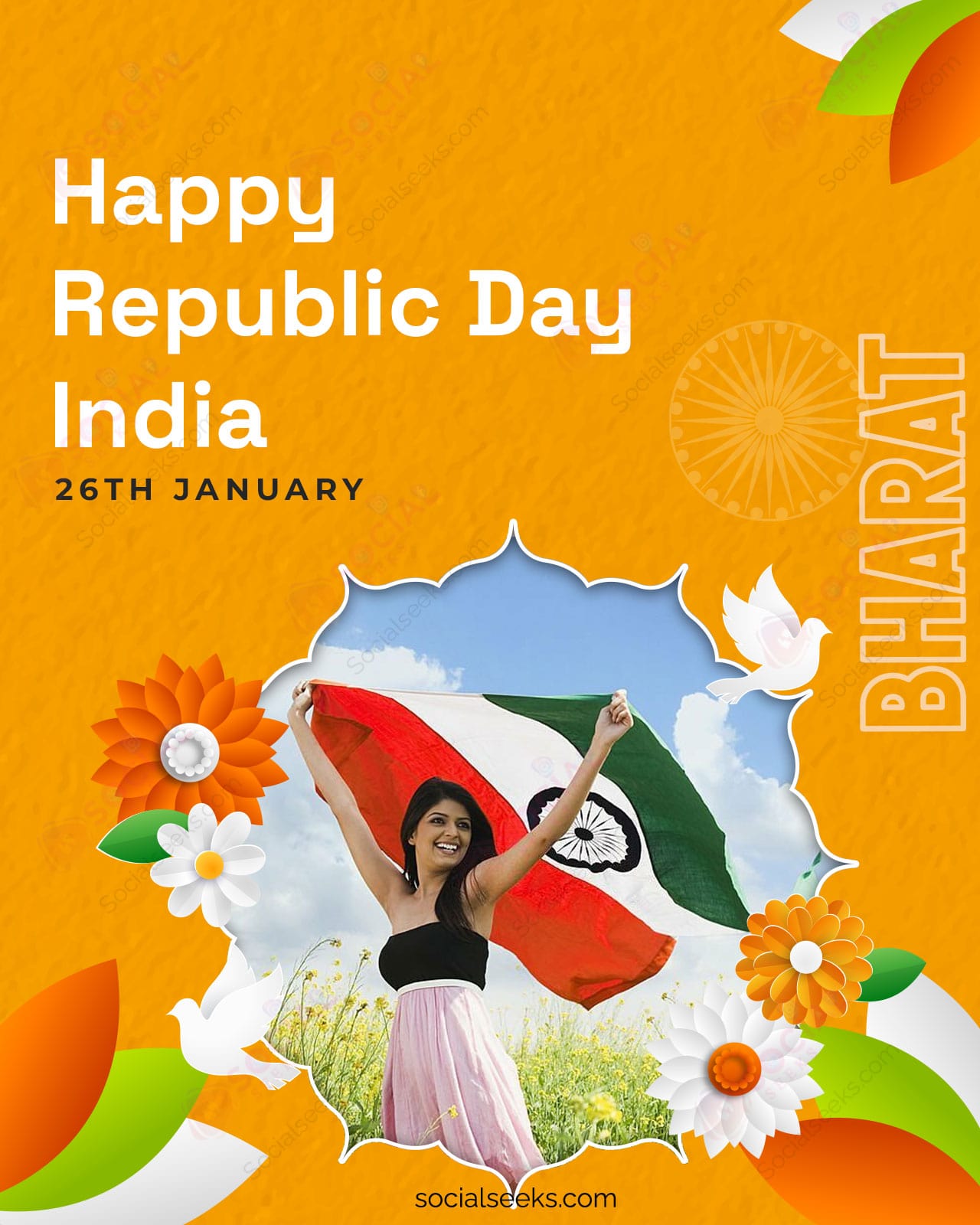Best Republic Day card maker ever with photo editing