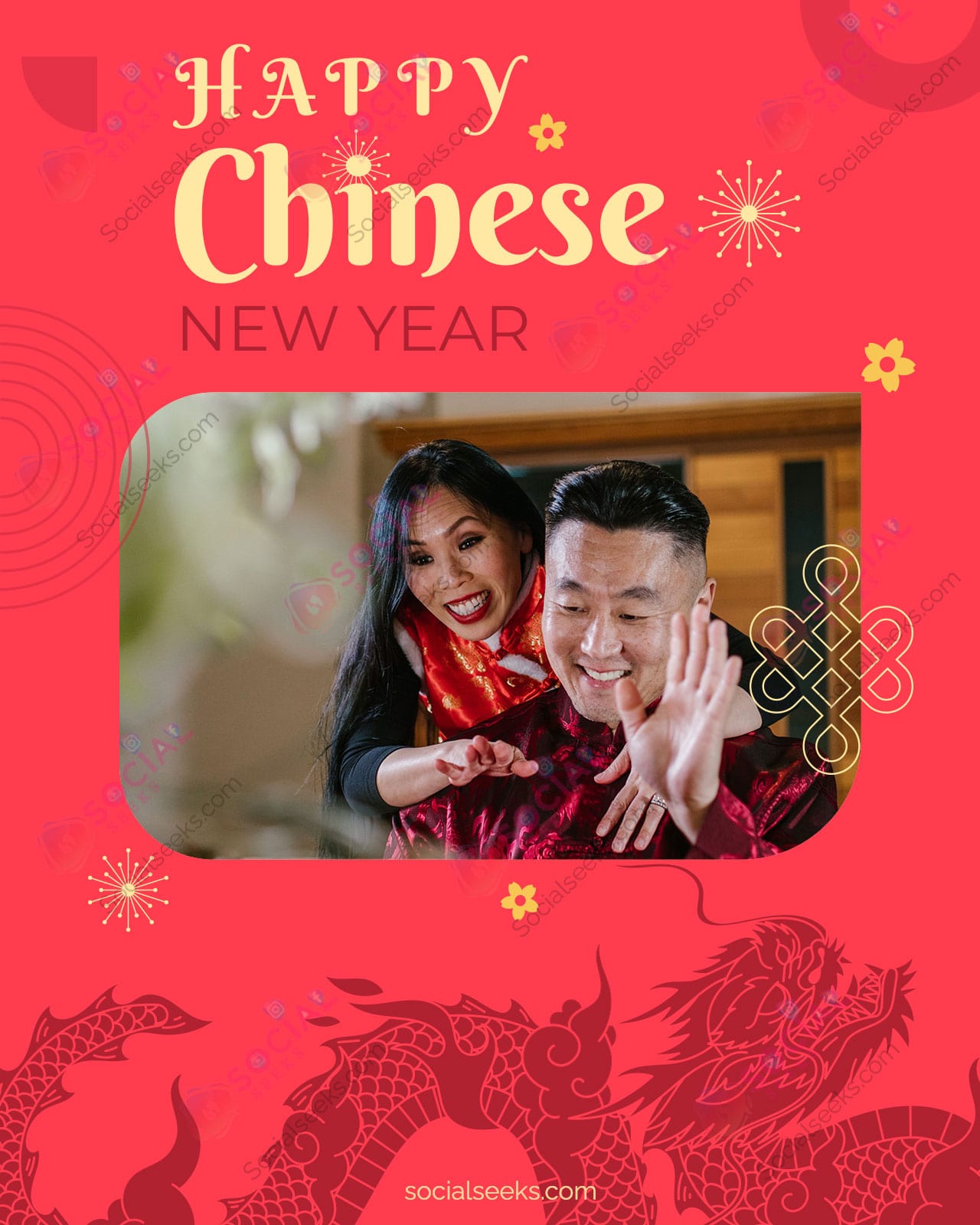 Free Custom Photo Chinese New Year Greeting Card