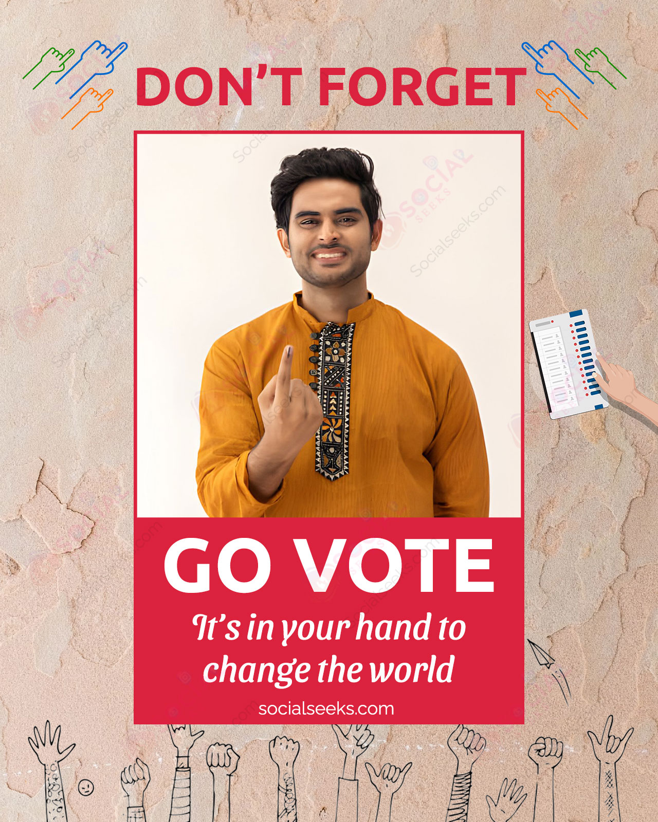 Don't Forget To Vote Photo Frame